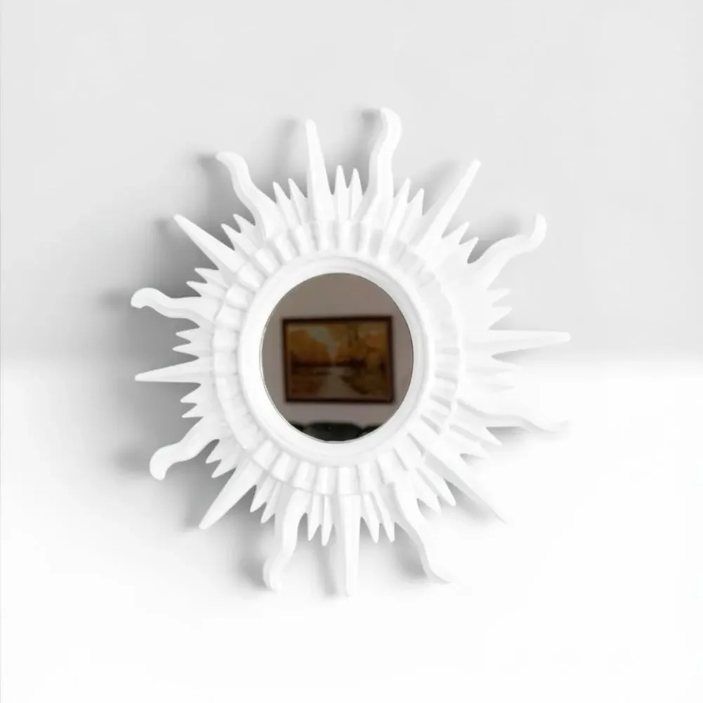 Made to Order Handmade Sunburst Resin Mirror | Choose Your Own Color Story MCM